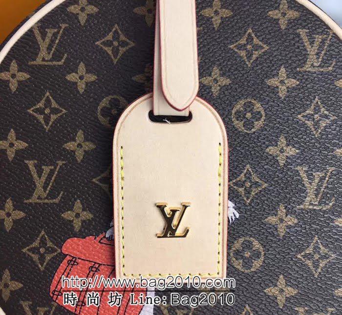 路易威登LV頂級原單PETITEBOITECHAPEAU手袋 M43515經典圓形斜挎包 YDH1477